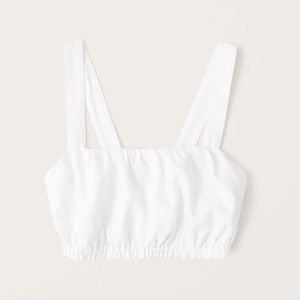 ABERCROMBIE white crop top